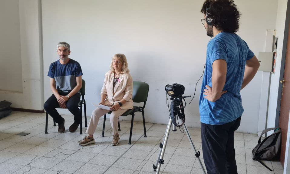 Patricia Blanco y Fernando Recio con Leo Tello